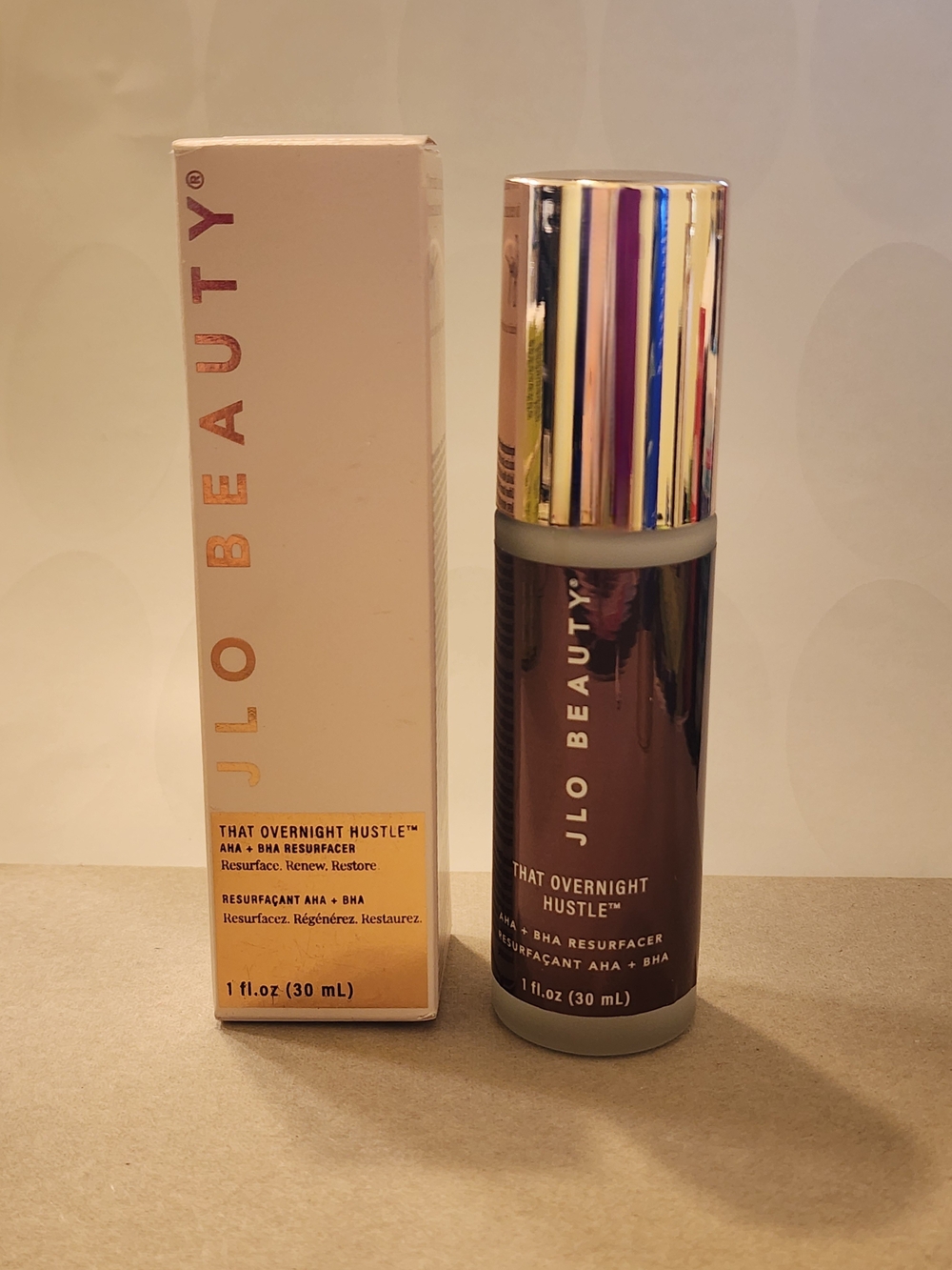 JLO Beauty That Overnight Hustle AHA + BHA Resurfacer — Brown Primer